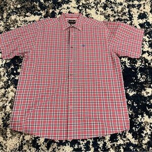 Ariat Pro Series Men's Red Plaid Button Down Shirt - Mens Large